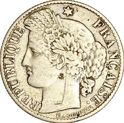 50 centimes Cérès, IIIe République, 1888, Paris