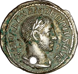 Denier de Sévère Alexandre, Mars, 232, Rome