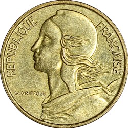 5 centimes Marianne, 1993, 4 plis