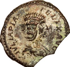Denier de Julia Domna (faux d'époque coulé), Julia Domna, 211, atelier irrégulier