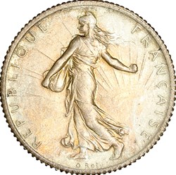 1 franc Semeuse, IIIe République, 1915