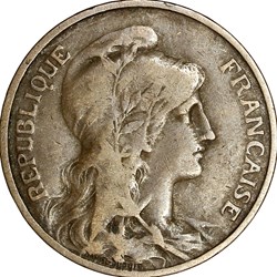 5 centimes Daniel-Dupuis, IIIe République, 1902