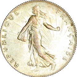 50 centimes Semeuse, IIIe République, 1916