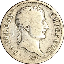 1 franc, tête laurée, Empire, Napoléon Ier, 1811, Paris