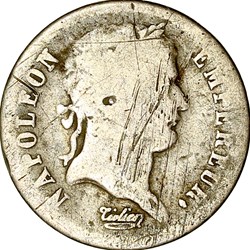 Demi-franc, tête laurée, Empire, Napoléon Ier, 1810, Paris