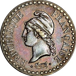 Un centime Dupré, IIe République, 1849, accent sur le E, Paris