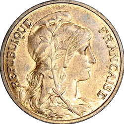 5 centimes Daniel-Dupuis, IIIe République, 1904
