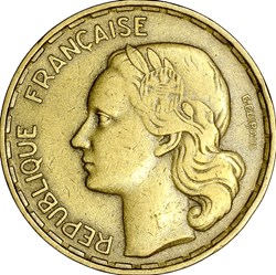 50 francs Guiraud, IVe République, 1954