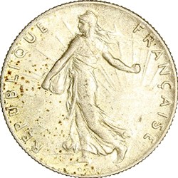 50 centimes Semeuse, IIIe République, 1917