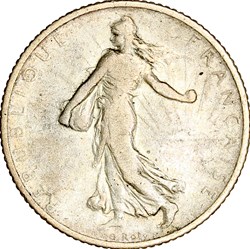 1 franc Semeuse, IIIe République, 1906