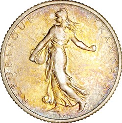 1 franc Semeuse, IIIe République, 1912
