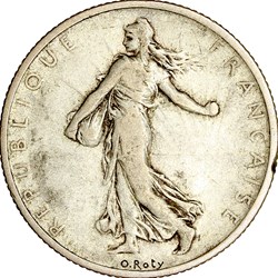 2 francs Semeuse, IIIe République, 1899