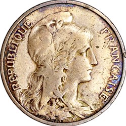 5 centimes Daniel-Dupuis, IIIe République, 1912