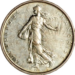 5 francs Semeuse, 1968