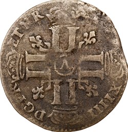 Quinzain aux huit L, flan neuf, Louis XIV, 1693, Paris