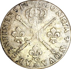 Trente-trois sols aux insignes, Louis XIV, 1705, Strasbourg