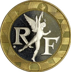 10 francs Génie de la Bastille, BE, 2001