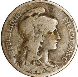 5 centimes Daniel-Dupuis, IIIe République, 1898
