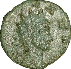 Antoninien de Claude II le Gothique divinisé, Aigle, fin 270-271, Rome