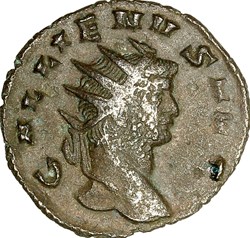 Antoninien de Gallien, Virtus, 261, Rome