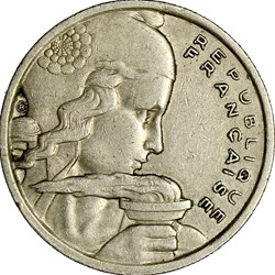 100 francs Cochet, IVe République, 1958, chouette