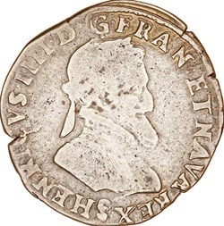 Demi-franc, Henri IV, 1602, Troyes