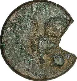 Dupondius de Nîmes, Auguste et Agrippa, groupe 2, 16/15-10 AC., Nîmes