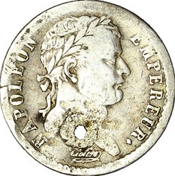 Demi-franc, tête laurée, République, Napoléon Ier, 1808, Lille