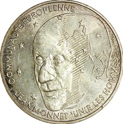 100 francs Jean Monnet, 1992