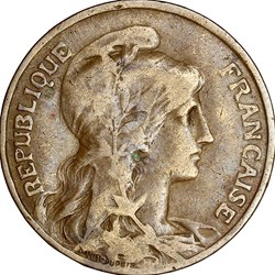 10 centimes Daniel-Dupuis, IIIe République, 1910