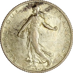 2 francs Semeuse, IIIe République, 1917