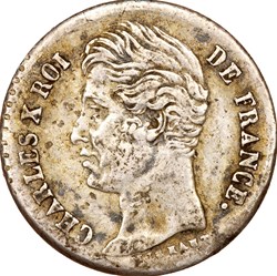 1/4 de franc, Charles X, 1829, Lyon