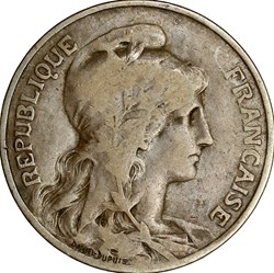 10 centimes Daniel-Dupuis, IIIe République, 1907