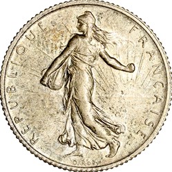 1 franc Semeuse, IIIe République, 1914