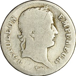 1 franc, tête laurée, Empire, Napoléon Ier, 1811, Rouen