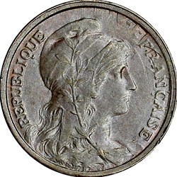 1 centime Daniel-Dupuis, IIIe République, 1916