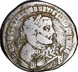Follis de Dioclétien, Senior Augustus, Providentia et Quies, 305-306, Ticinum