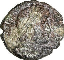 Nummus de Valens, Victoria, 364-367, Aquilée