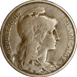 5 centimes Daniel-Dupuis, IIIe République, 1910