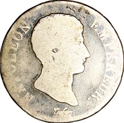 2 francs Napoléon Empereur, calendrier grégorien, Napoléon Ier, 1806, Paris