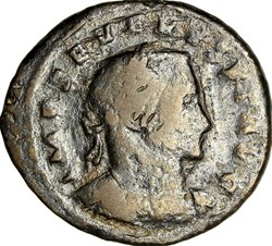 Follis de Sévère II, Genius, 306-307, Trèves