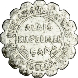 10 centimes, Chambres de Commerce, Région Provençale, 1921