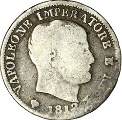 5 soldi d'Italie, Napoléon Ier, 1812, Milan