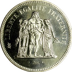 50 francs Hercule, FDC, 1980
