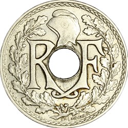 25 centimes Lindauer, Cmes souligné, IIIe République, 1915