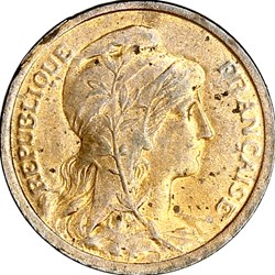 1 centime Daniel-Dupuis, IIIe République, 1919