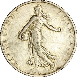 2 francs Semeuse, IIIe République, 1905