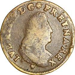 II deniers de Strasbourg, Louis XIV, 1708, Strasbourg
