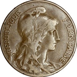10 centimes Daniel-Dupuis, IIIe République, 1914