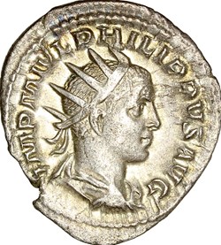 Antoninien de Philippe II, Sol, 246-247, Rome